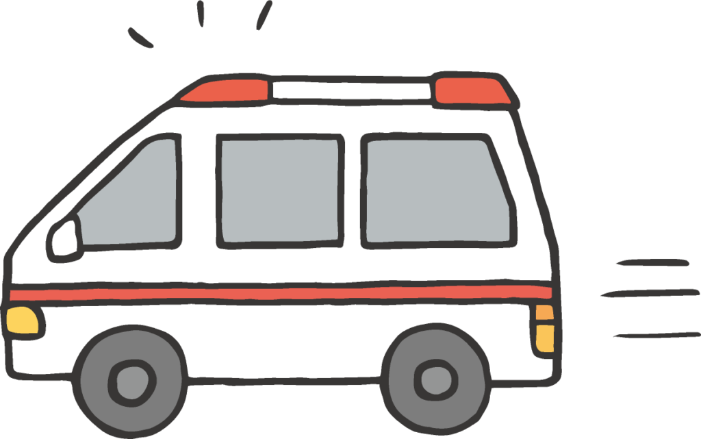 救急車のイラスト